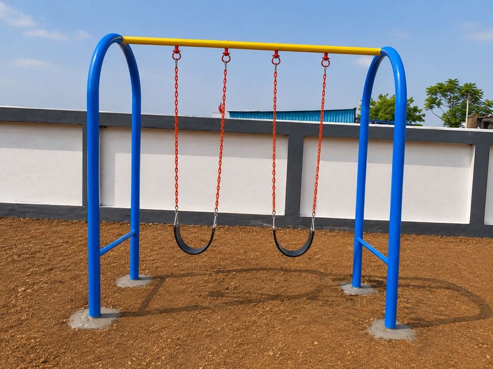 Double swing set at Anokha Gaon